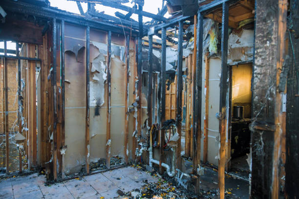 Professional Fire Damage Restoration technician working in Vinco, PA